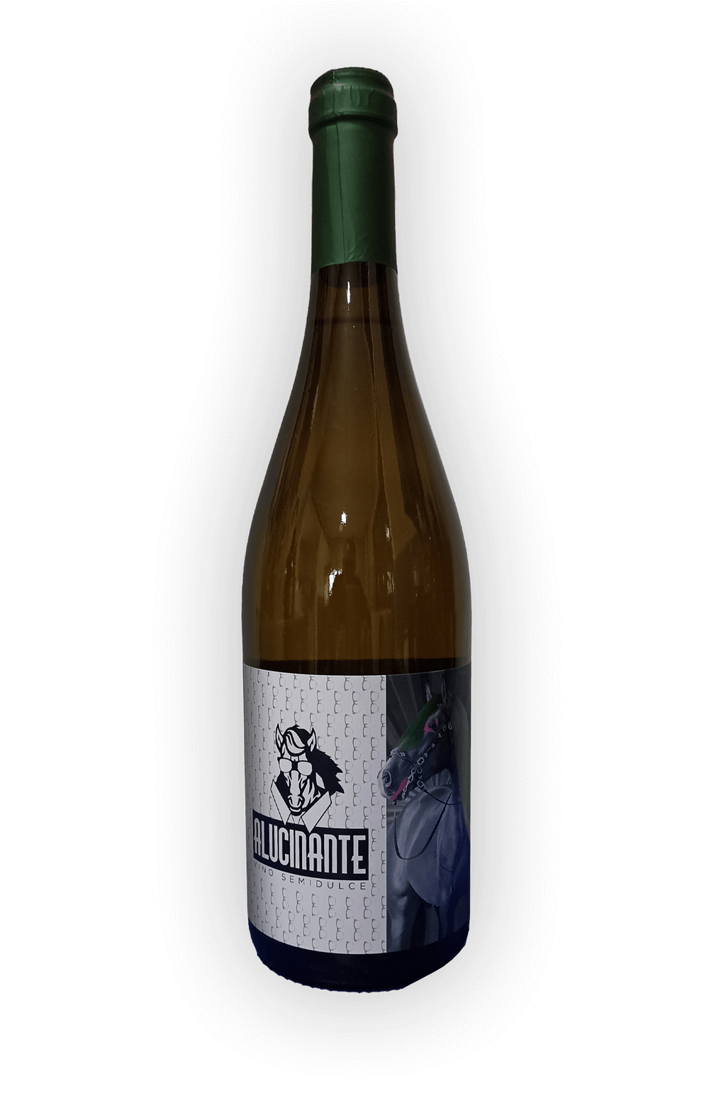 botella de vino alucinante